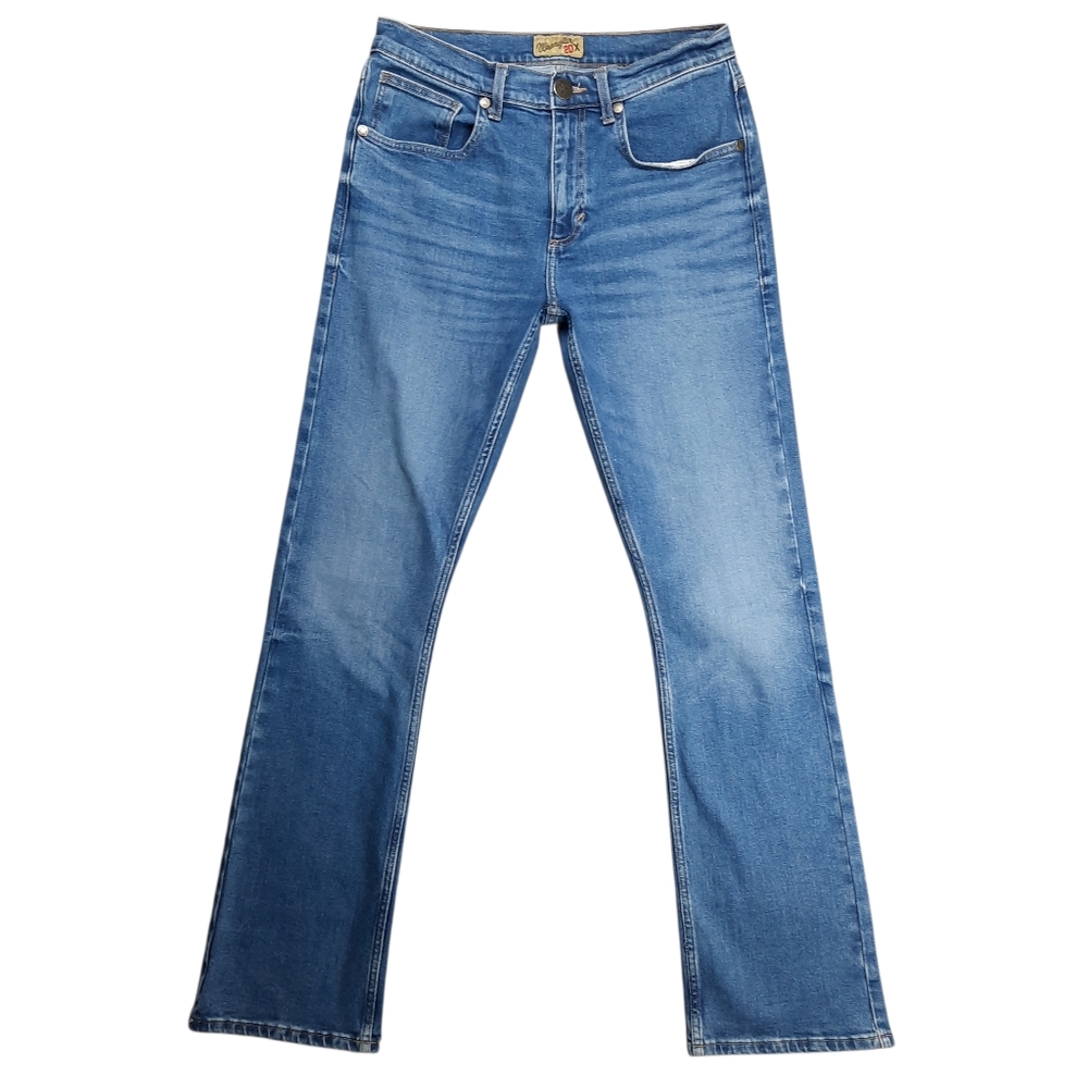 Wrangler 20X No. 42 Vintage Bootcut Backwater Blue Jeans SZ 31x34